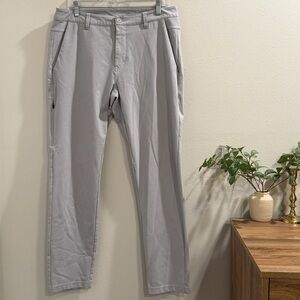 BYLT Size 36 Fawn Everyday Pant 2.0 Performance Stretch Chino Golf Travel Casual